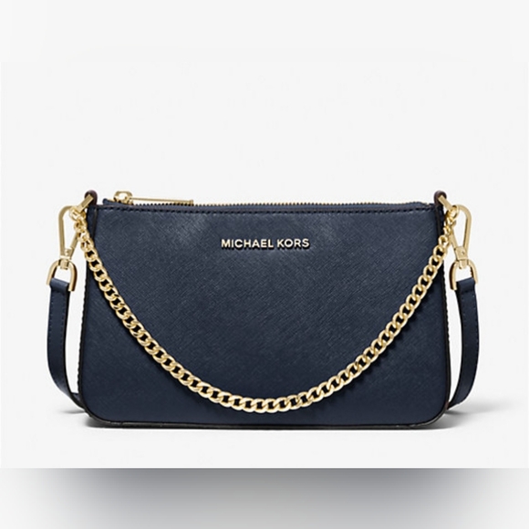 Michael Kors Jet Set Leather Crossbody - Picture 1 of 5